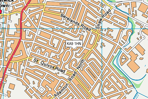 KA9 1HN map - OS VectorMap District (Ordnance Survey)