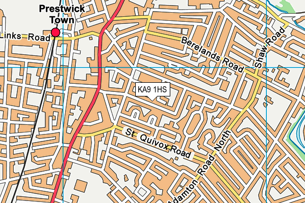 KA9 1HS map - OS VectorMap District (Ordnance Survey)
