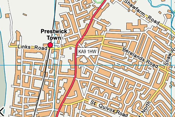 KA9 1HW map - OS VectorMap District (Ordnance Survey)