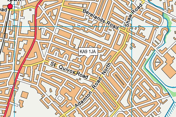 KA9 1JA map - OS VectorMap District (Ordnance Survey)