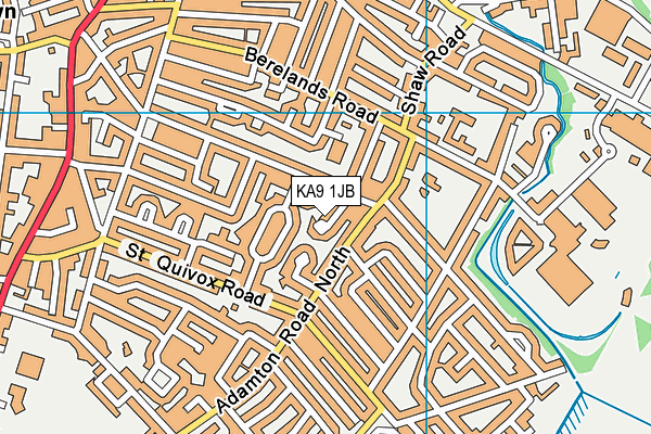 KA9 1JB map - OS VectorMap District (Ordnance Survey)