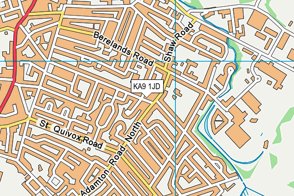 KA9 1JD map - OS VectorMap District (Ordnance Survey)