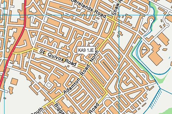 KA9 1JE map - OS VectorMap District (Ordnance Survey)