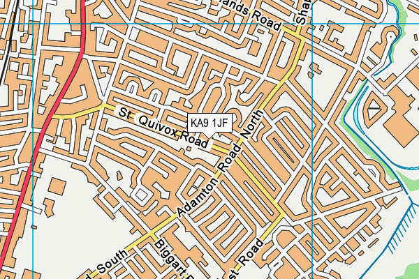 KA9 1JF map - OS VectorMap District (Ordnance Survey)