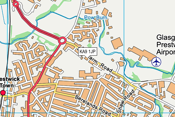 KA9 1JP map - OS VectorMap District (Ordnance Survey)