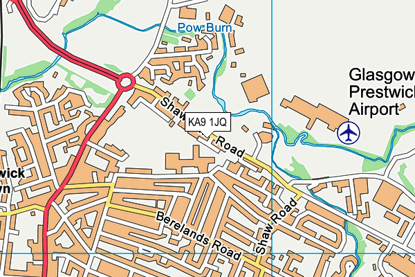 KA9 1JQ map - OS VectorMap District (Ordnance Survey)