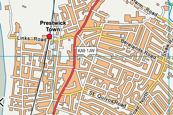 KA9 1JW map - OS VectorMap District (Ordnance Survey)