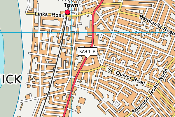 KA9 1LB map - OS VectorMap District (Ordnance Survey)