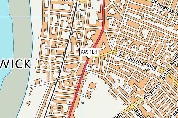 KA9 1LH map - OS VectorMap District (Ordnance Survey)