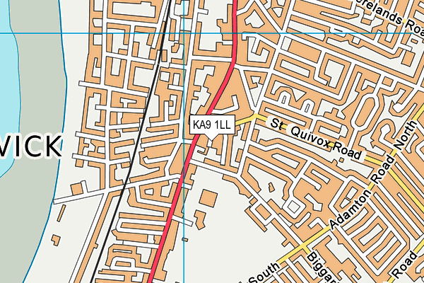 KA9 1LL map - OS VectorMap District (Ordnance Survey)