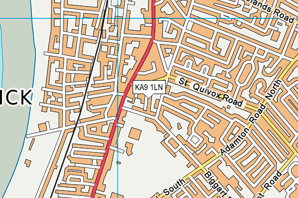 KA9 1LN map - OS VectorMap District (Ordnance Survey)