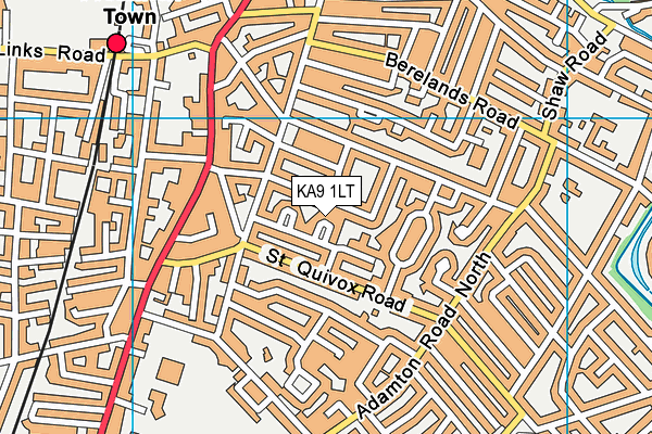 KA9 1LT map - OS VectorMap District (Ordnance Survey)