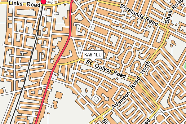 KA9 1LU map - OS VectorMap District (Ordnance Survey)
