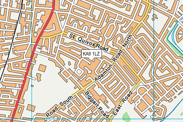 KA9 1LZ map - OS VectorMap District (Ordnance Survey)