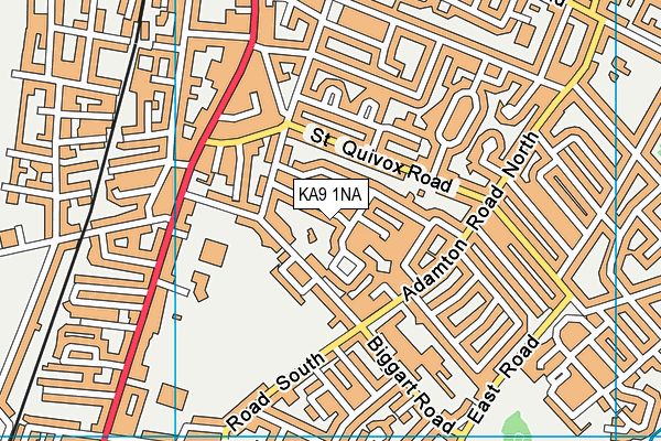 KA9 1NA map - OS VectorMap District (Ordnance Survey)