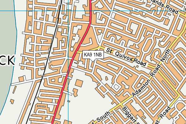 KA9 1NB map - OS VectorMap District (Ordnance Survey)