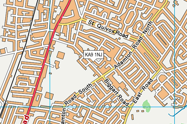 KA9 1NJ map - OS VectorMap District (Ordnance Survey)