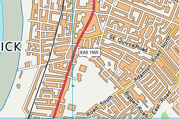 KA9 1NW map - OS VectorMap District (Ordnance Survey)