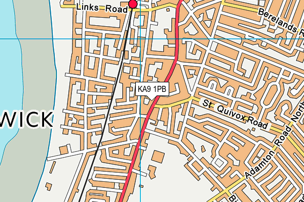 KA9 1PB map - OS VectorMap District (Ordnance Survey)