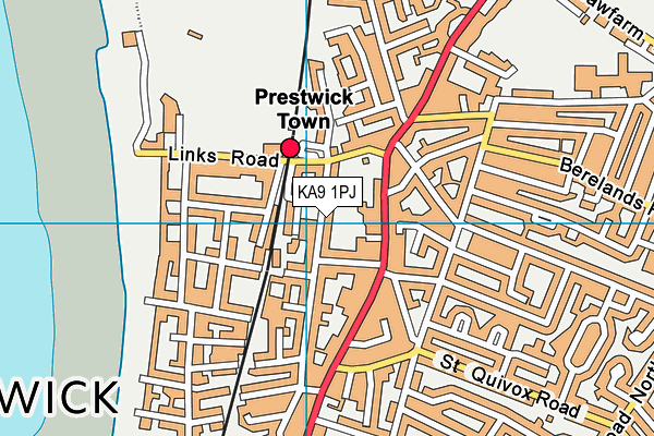 KA9 1PJ map - OS VectorMap District (Ordnance Survey)