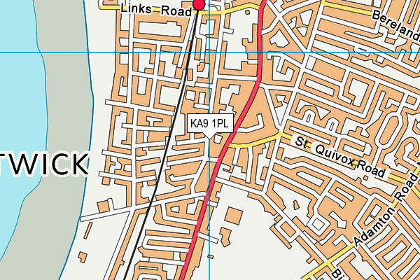 KA9 1PL map - OS VectorMap District (Ordnance Survey)