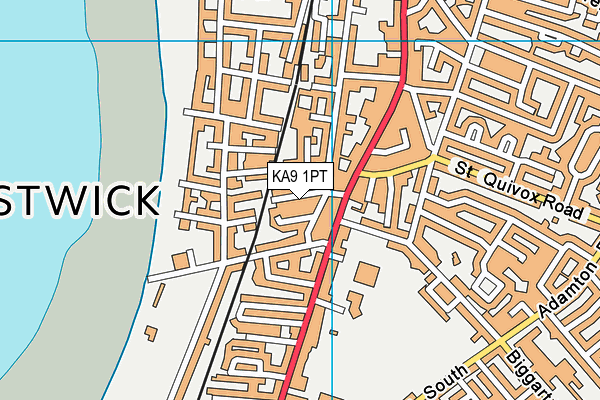 KA9 1PT map - OS VectorMap District (Ordnance Survey)