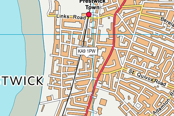 KA9 1PW map - OS VectorMap District (Ordnance Survey)