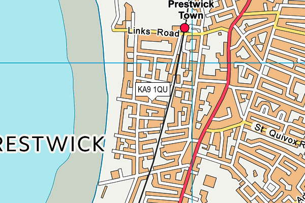 KA9 1QU map - OS VectorMap District (Ordnance Survey)