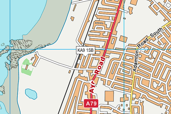 KA9 1SB map - OS VectorMap District (Ordnance Survey)