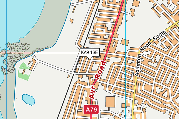 KA9 1SE map - OS VectorMap District (Ordnance Survey)