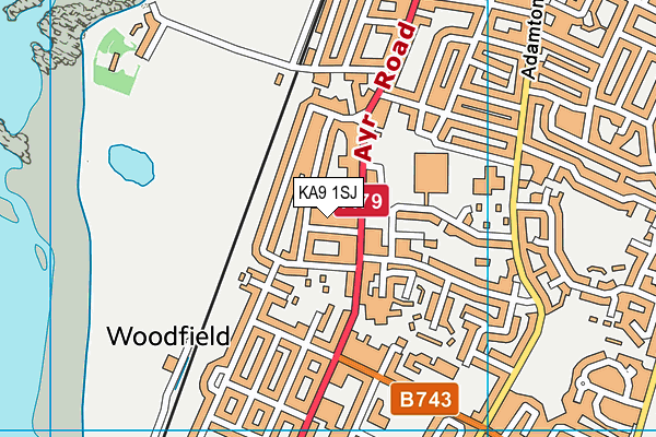 KA9 1SJ map - OS VectorMap District (Ordnance Survey)