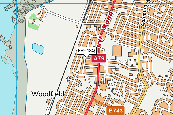 KA9 1SQ map - OS VectorMap District (Ordnance Survey)