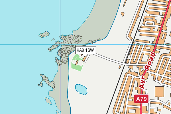 KA9 1SW map - OS VectorMap District (Ordnance Survey)