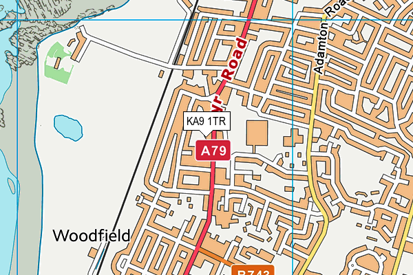 KA9 1TR map - OS VectorMap District (Ordnance Survey)