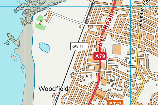 KA9 1TT map - OS VectorMap District (Ordnance Survey)