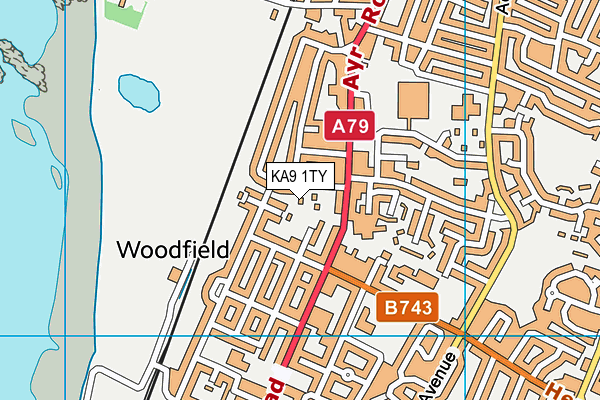 KA9 1TY map - OS VectorMap District (Ordnance Survey)