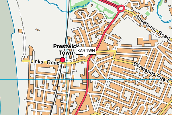 KA9 1WH map - OS VectorMap District (Ordnance Survey)