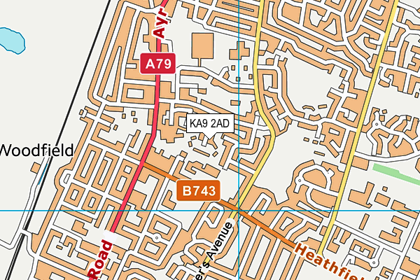 KA9 2AD map - OS VectorMap District (Ordnance Survey)