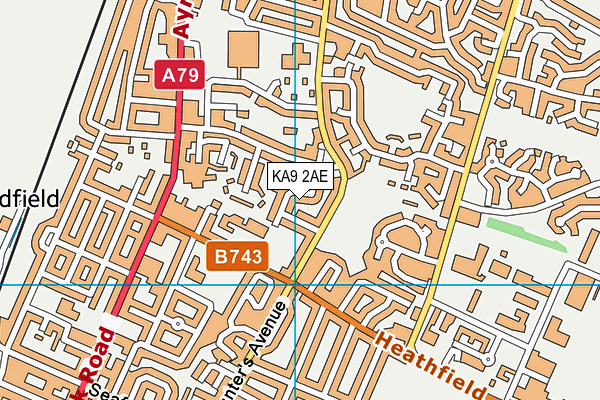KA9 2AE map - OS VectorMap District (Ordnance Survey)