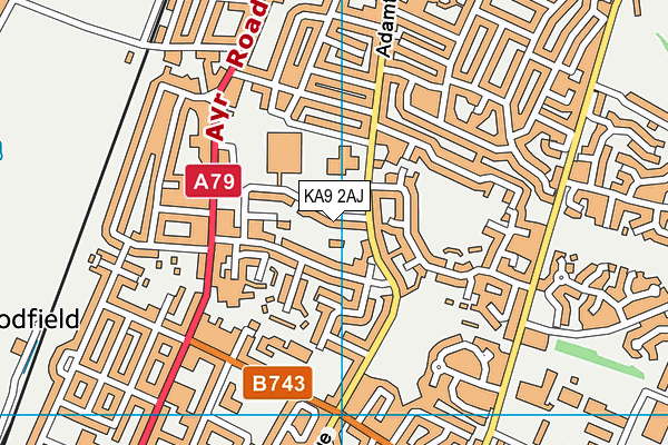 KA9 2AJ map - OS VectorMap District (Ordnance Survey)