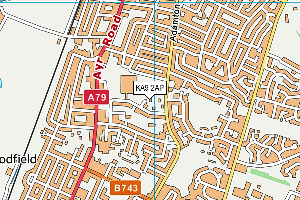 KA9 2AP map - OS VectorMap District (Ordnance Survey)