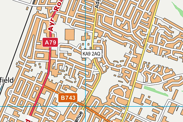 KA9 2AQ map - OS VectorMap District (Ordnance Survey)
