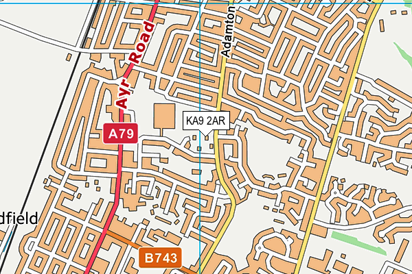 KA9 2AR map - OS VectorMap District (Ordnance Survey)