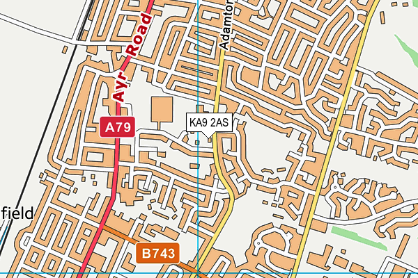 KA9 2AS map - OS VectorMap District (Ordnance Survey)