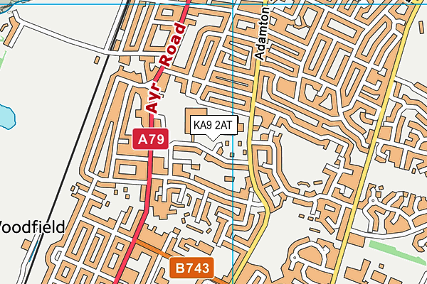 KA9 2AT map - OS VectorMap District (Ordnance Survey)