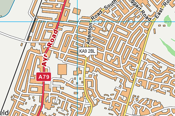 KA9 2BL map - OS VectorMap District (Ordnance Survey)