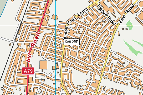 KA9 2BP map - OS VectorMap District (Ordnance Survey)