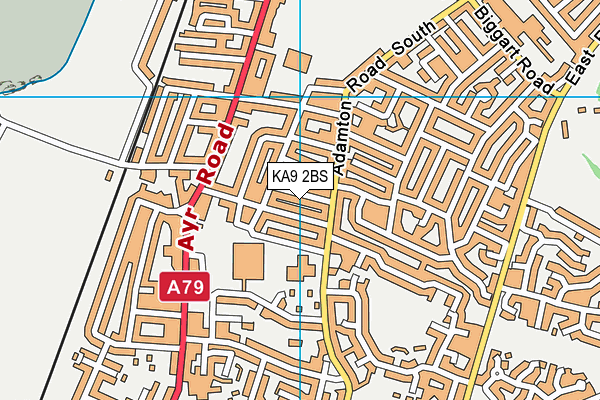 KA9 2BS map - OS VectorMap District (Ordnance Survey)