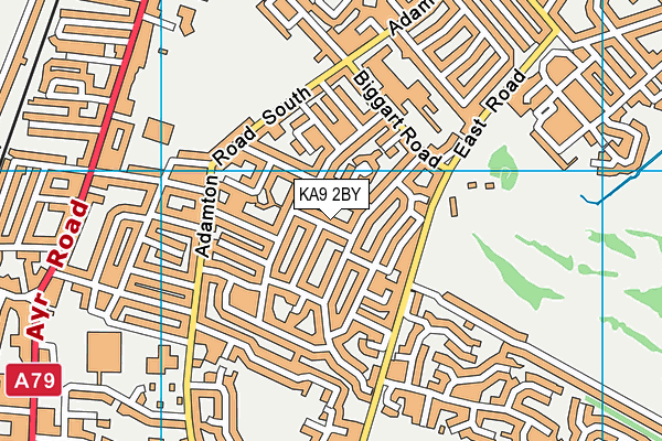 KA9 2BY map - OS VectorMap District (Ordnance Survey)