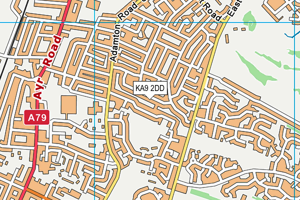 KA9 2DD map - OS VectorMap District (Ordnance Survey)